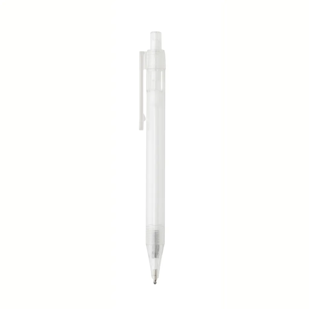 GRS rPET X8 transparenter Stift, weiß – Bild 3