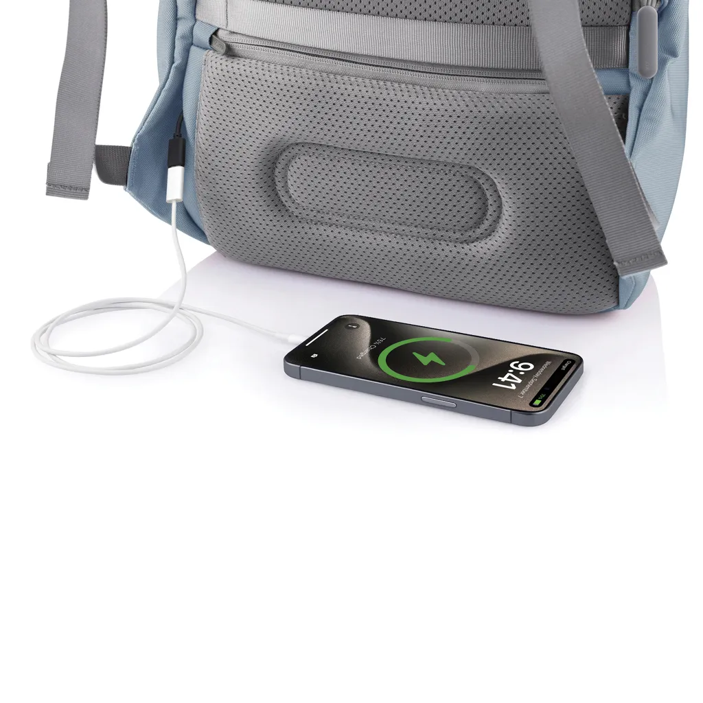 Bobby Soft, Anti-Diebstahl-Rucksack, blau – Bild 10