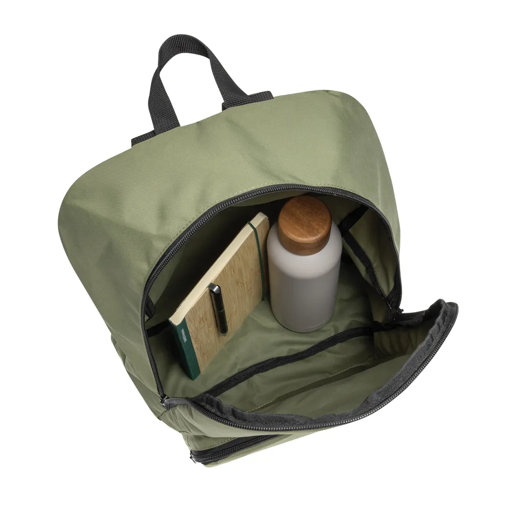 Dillon AWARE™ RPET faltbarer klassischer Rucksack, grün – Bild 5