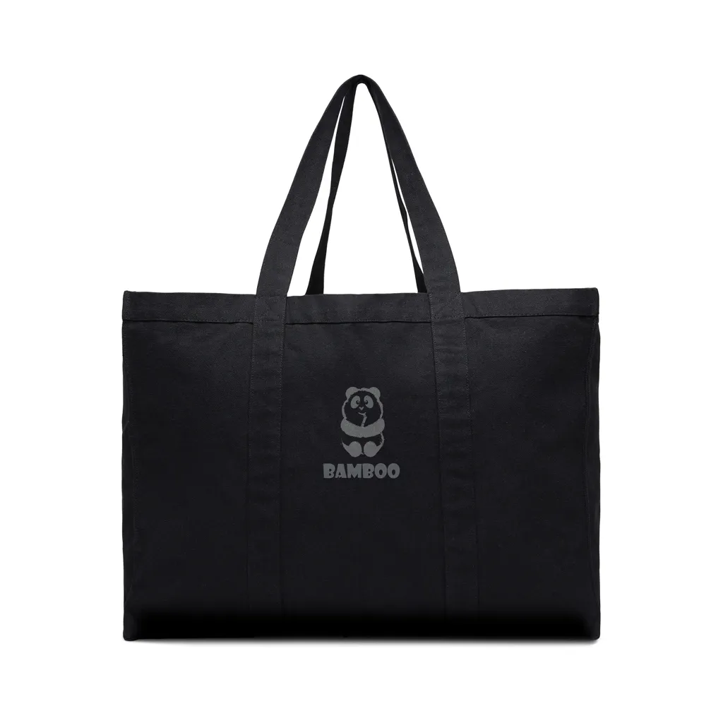 VINGA Hilo AWARE™ Maxi-Tasche aus recyceltem Canvas, schwarz – Bild 3