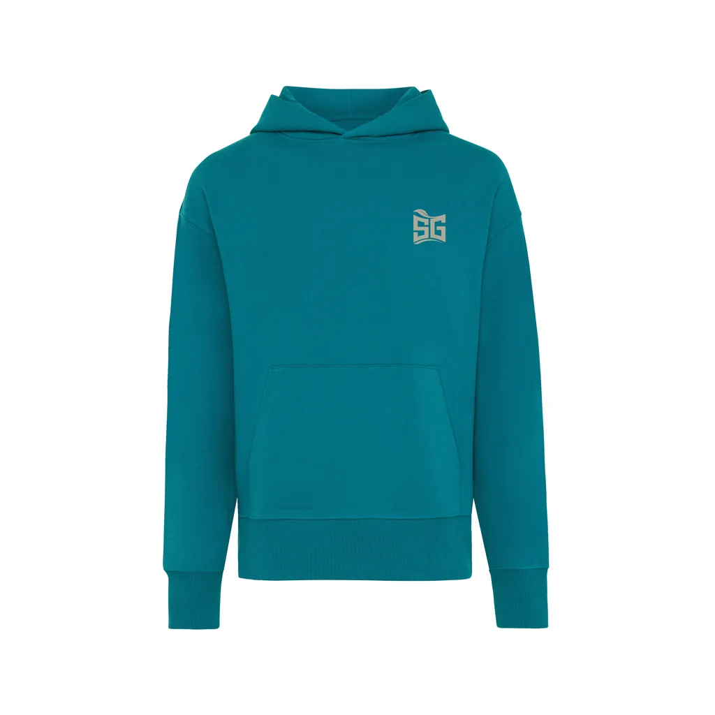 IQONIQ Yoho Relax-Hoodie aus recycelter Baumwolle, verdigris – Bild 3