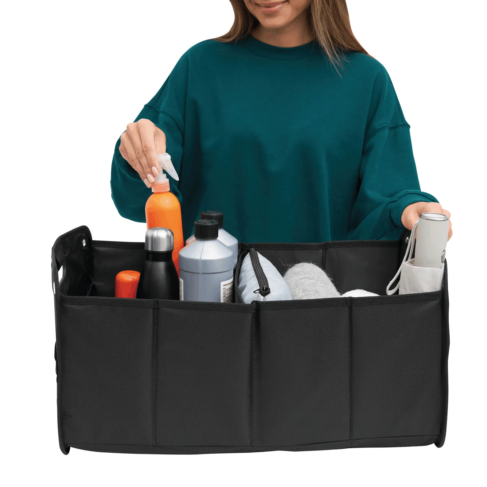 CAR-GADGET - Kofferraum-Tasche schwarz, schwarz – Bild 7