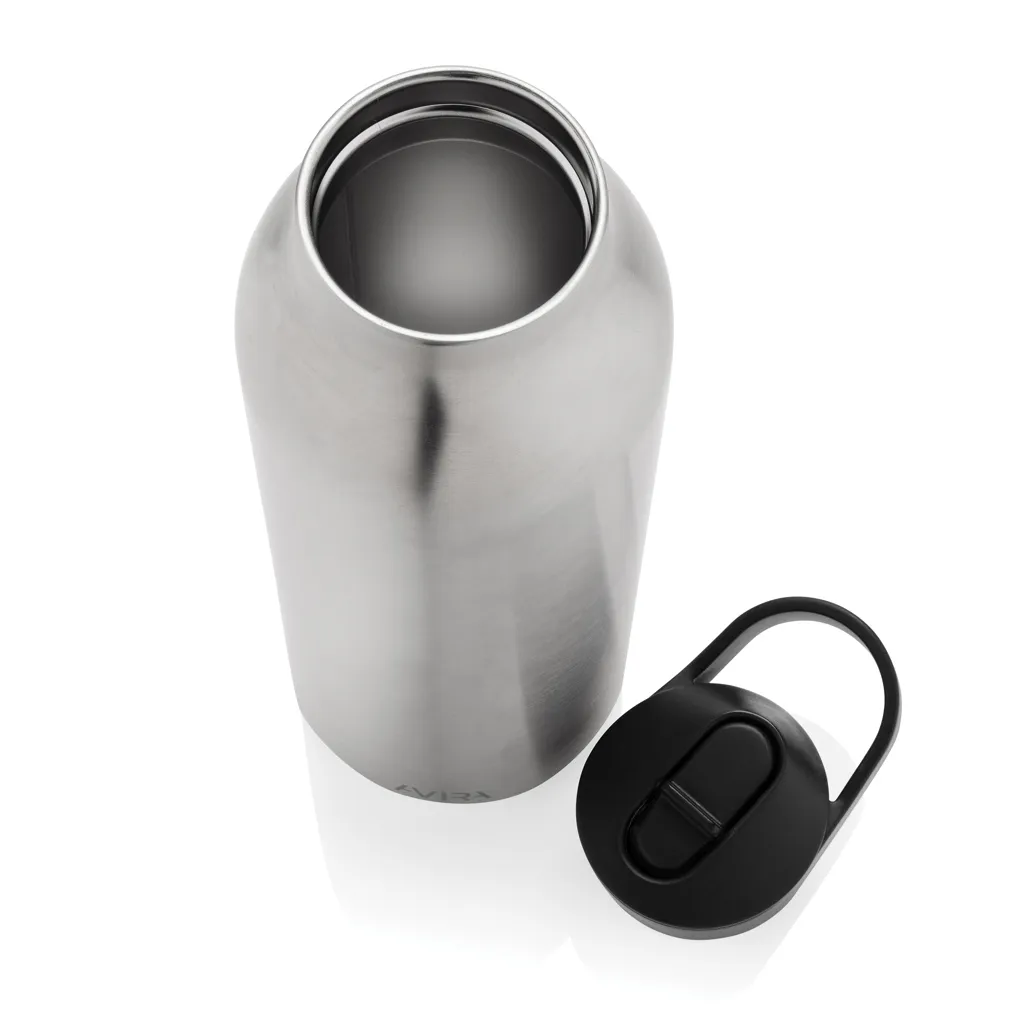 Avira Ara RCS Re-Steel Fliptop Wasserflasche 500ml, silber – Bild 6