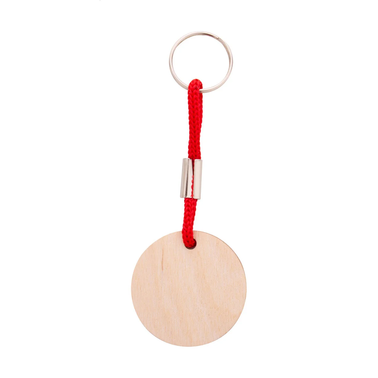 Individueller Schlüsselanhänger Woody Plus A, rot, natur – Bild 2