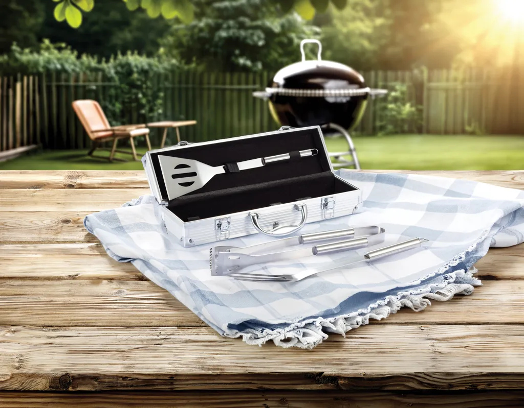 Grillset Classic, silber – Bild 2