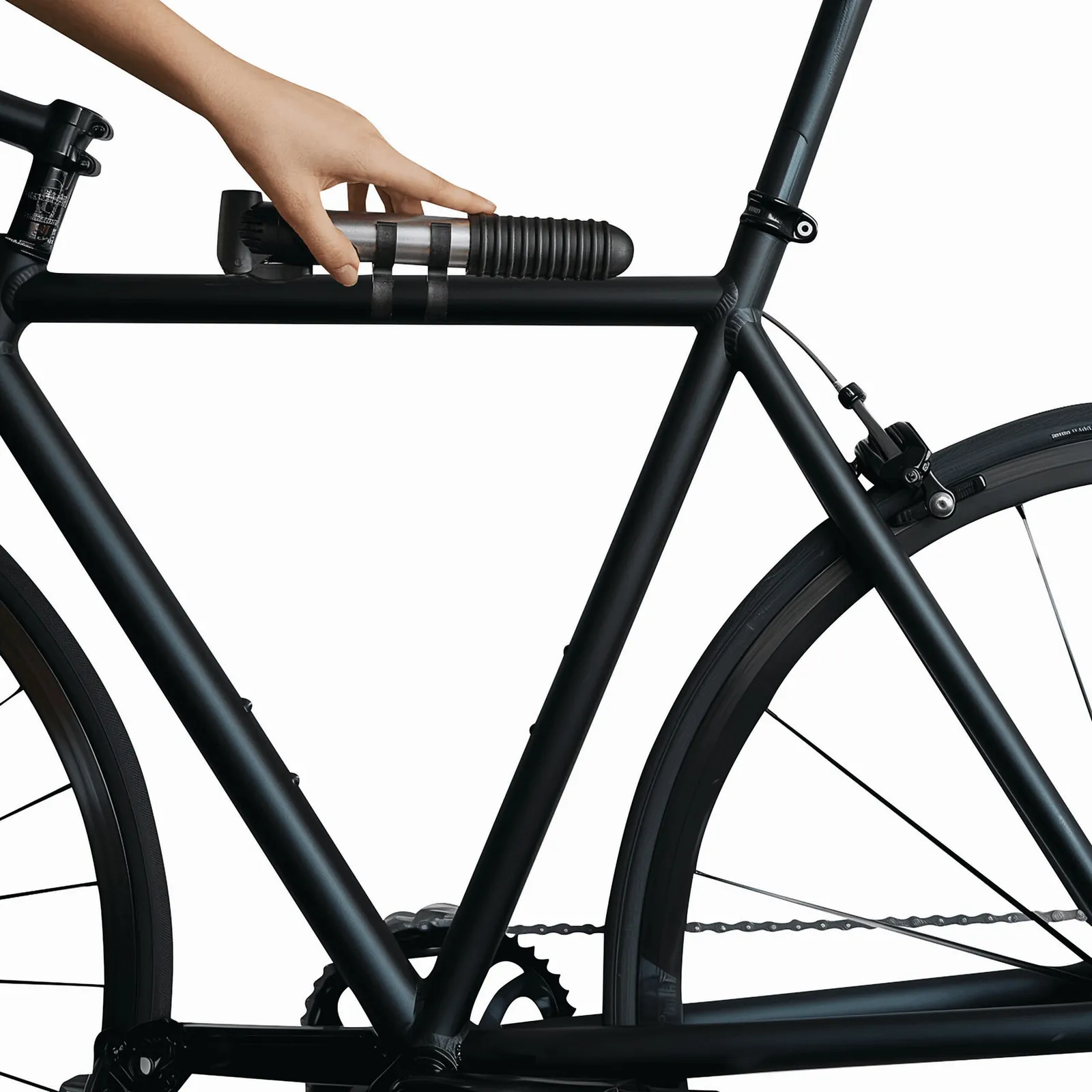 AIRFLOW - Fahrradluftpumpe schwarz, silber, schwarz, silber – Bild 5