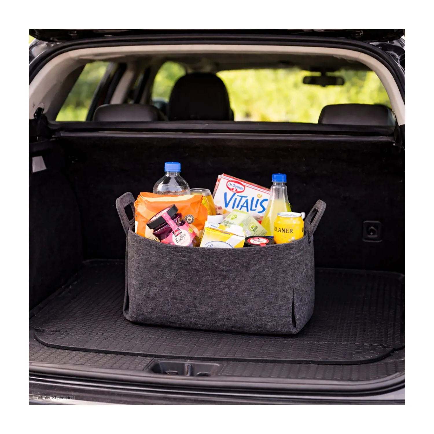 ROMINOX® Vegane Filztasche // Magna, grau – Bild 10