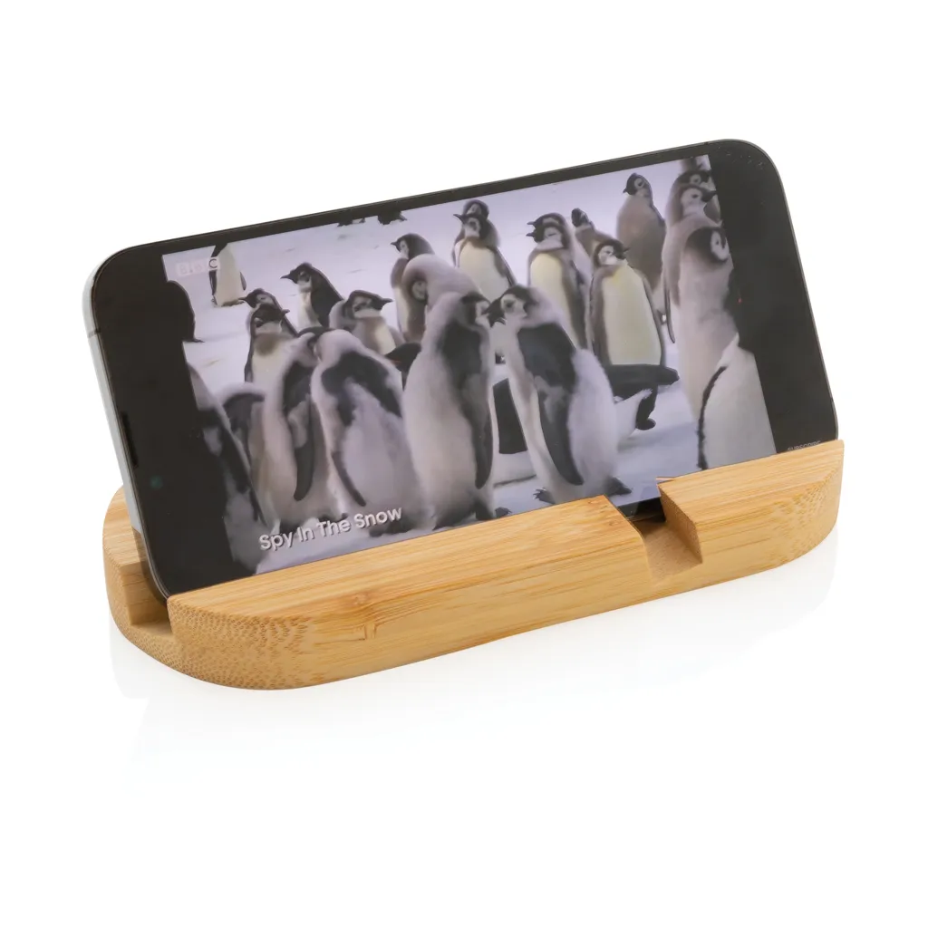 Bambus Telefon- und Tablethalter, braun – Bild 3