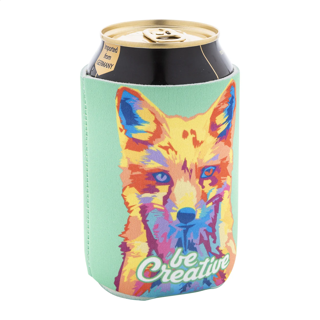 RPET Dosenkühler PrintCan, weiß – Bild 5