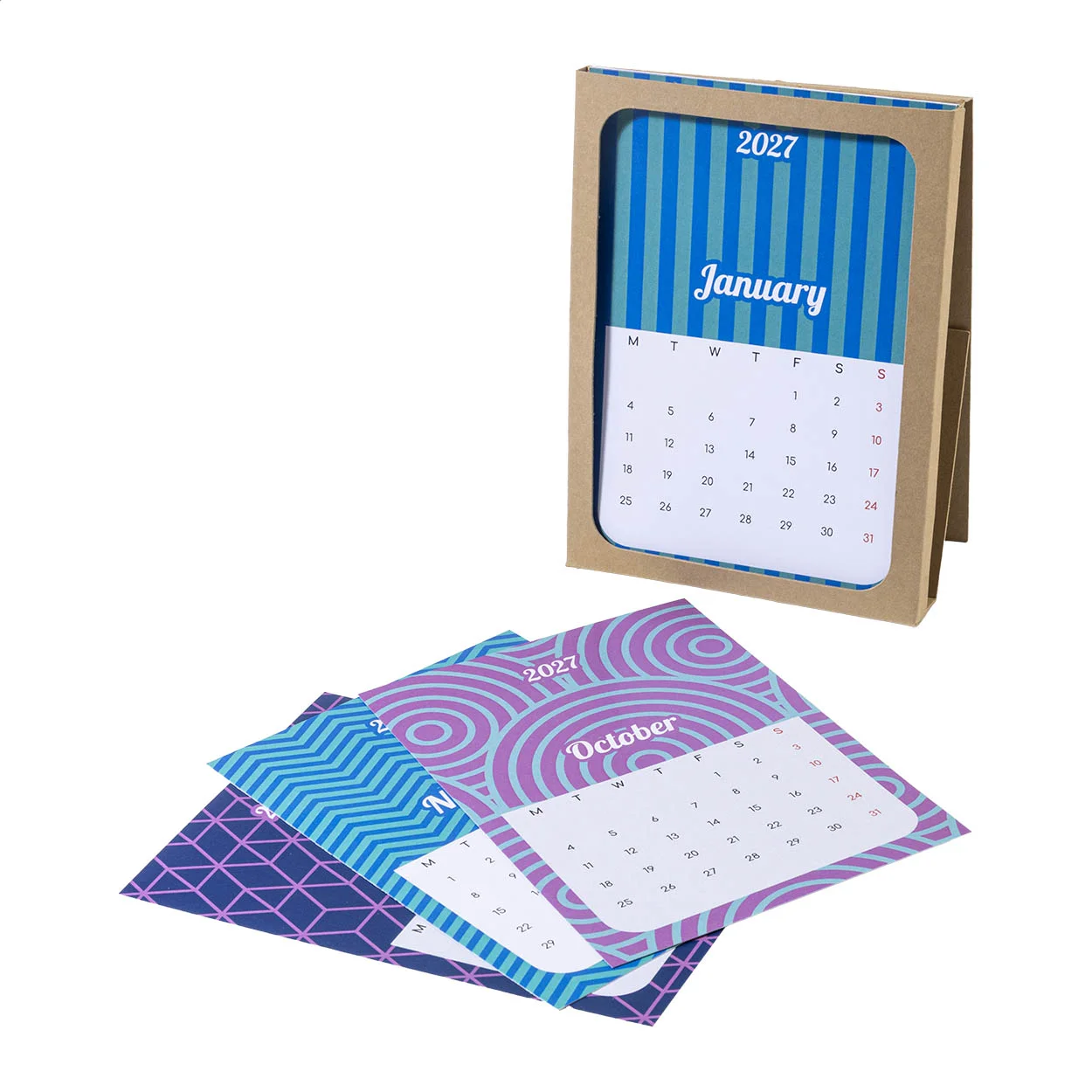 Individueller Tischkalender CreaDate Shuffle, weiß – Bild 10
