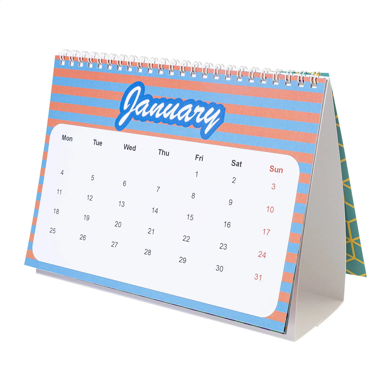 Individueller Tischkalender CreaDate Desk, weiß – Bild 4