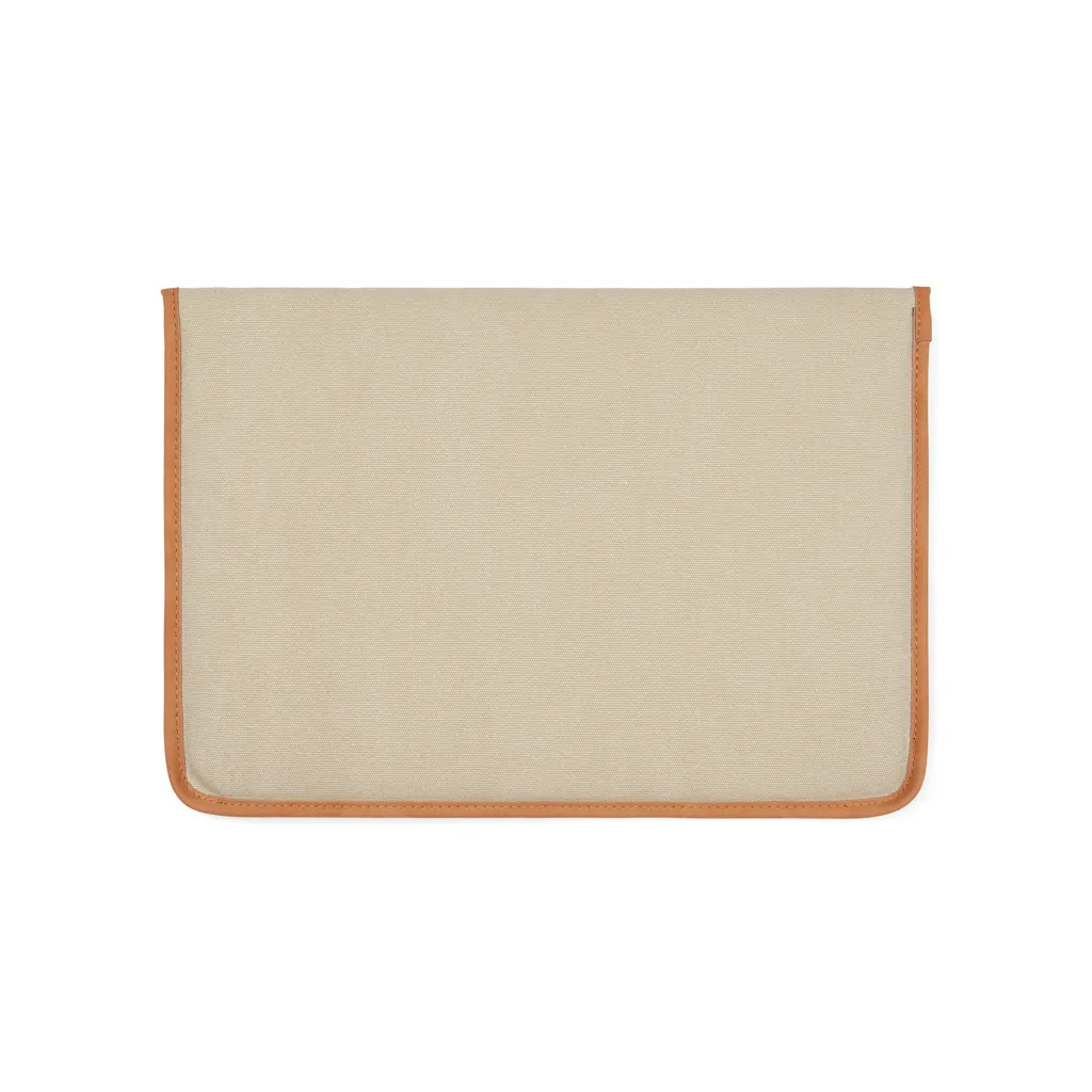 VINGA Bosler 16" Laptop-Tasche aus GRS recyceltem Canvas, beige – Bild 3