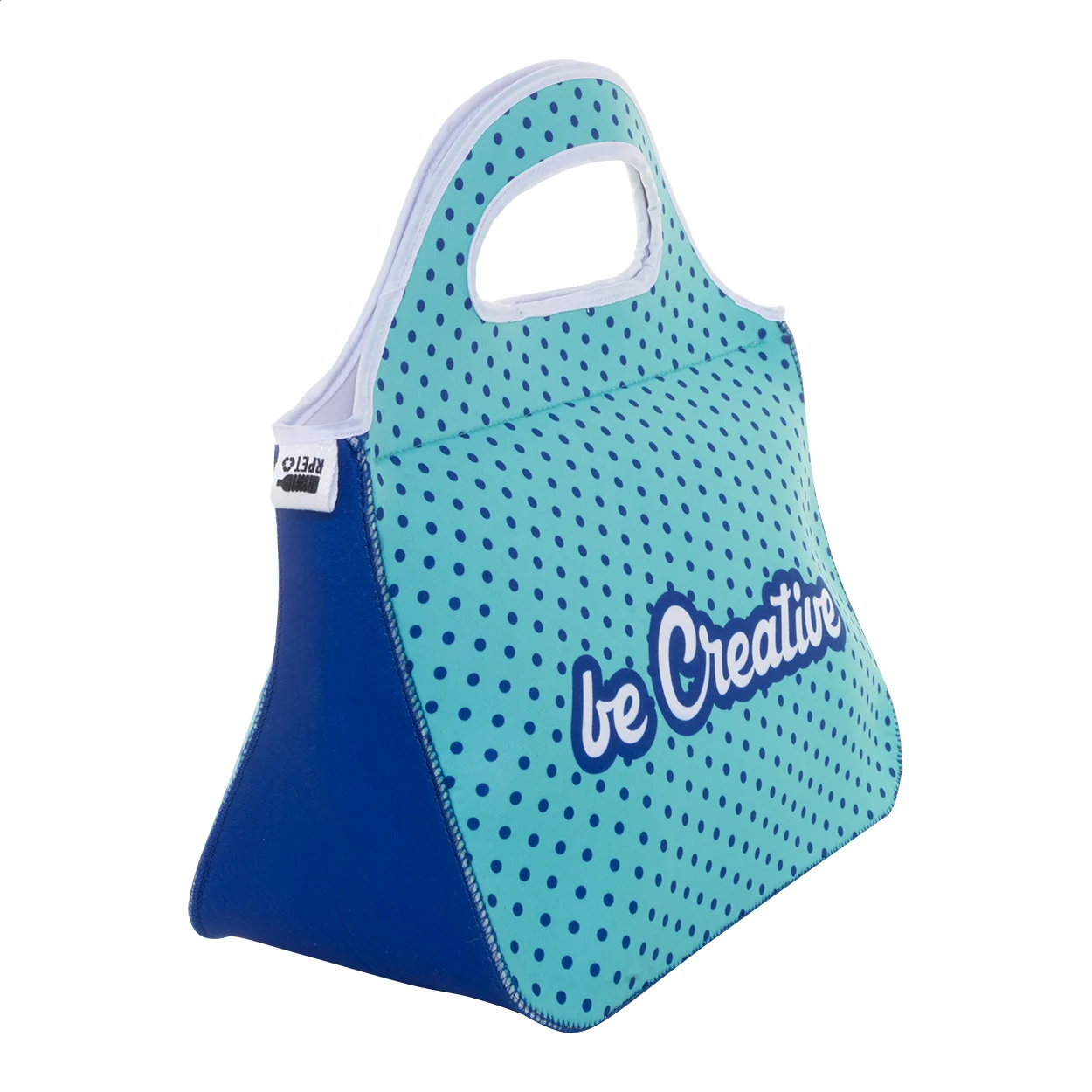 Individuelle RPET Lunchbeutel BentoBag, weiß – Bild 3