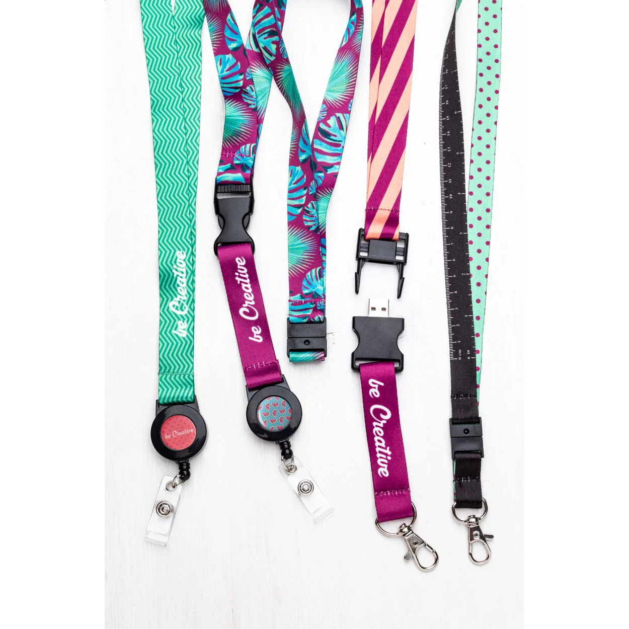 Sublimations-Lanyard Subyard 15 E, weiß – Bild 5