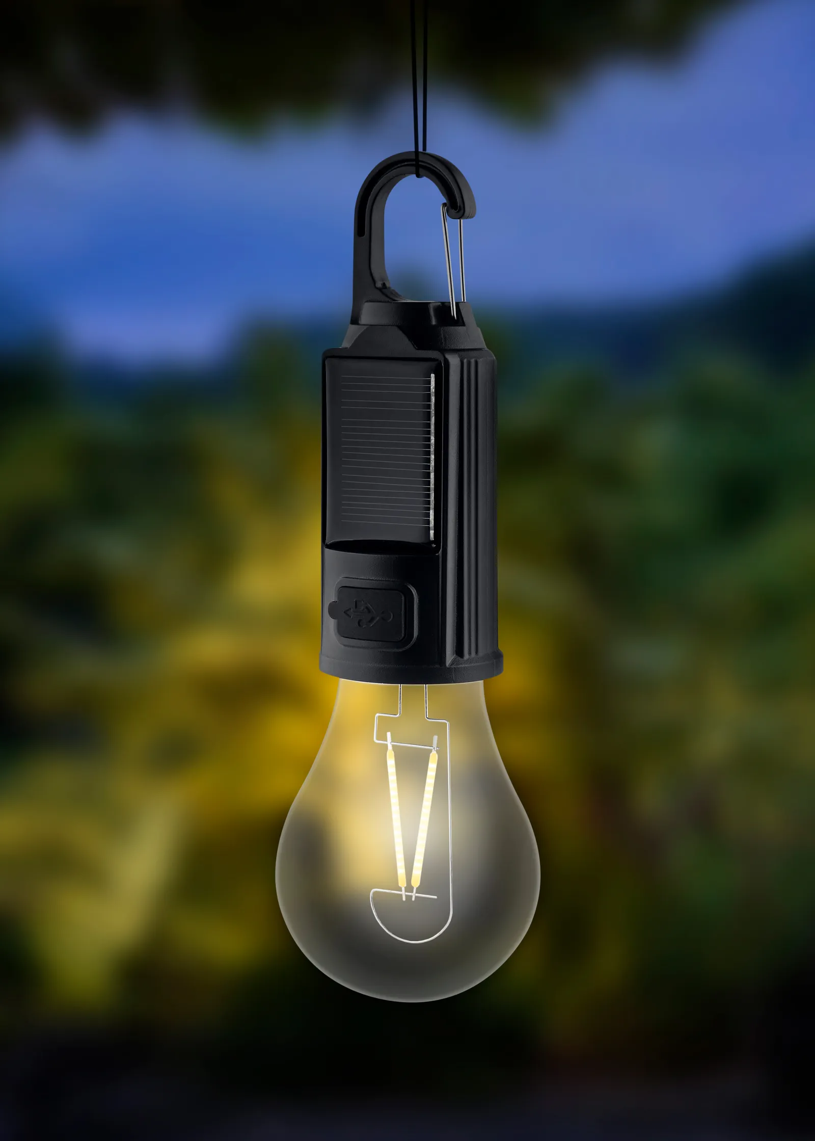 Lampe "LuminaAuraSolar", schwarz – Bild 2