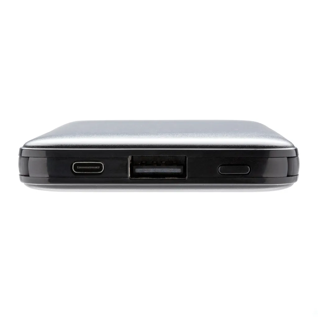 5.000 mAh Powerbank mit integriertem Kabel, schwarz – Bild 3