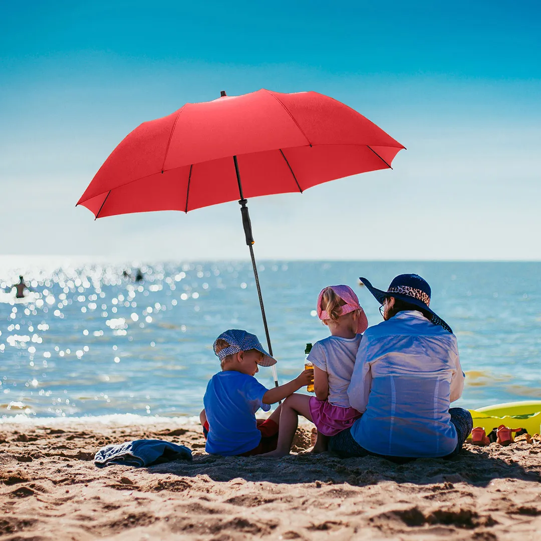 Strand-Sonnenschirm Travelmate Camper, rot – Bild 2
