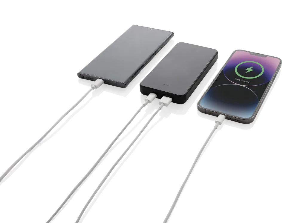 Boostcore 10.000mAh Powerbank aus RCS rec. Kunststoff, schwarz – Bild 2