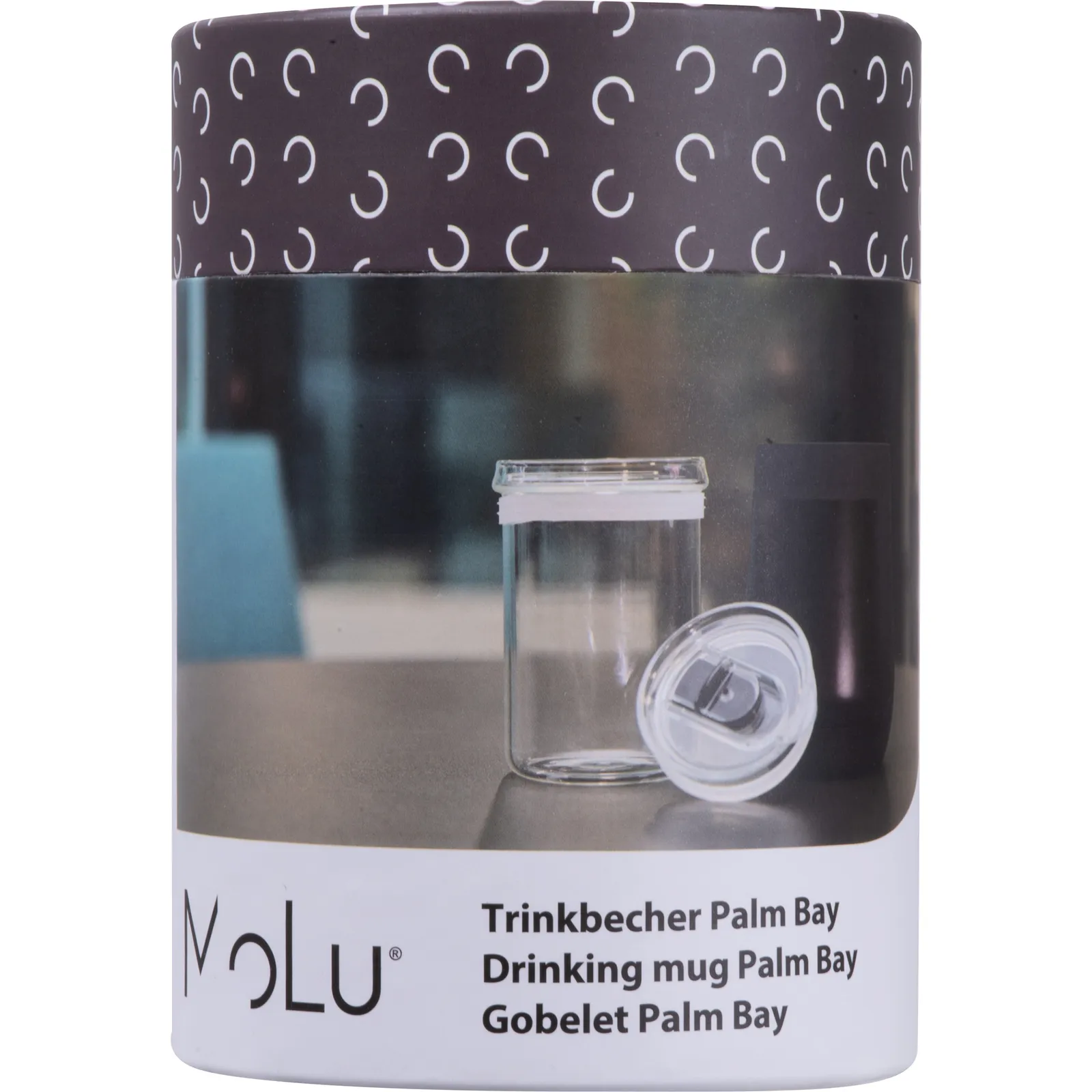 MoLu recycelter Edelstahl Trinkbecher Palm Bay, schwarz – Bild 8