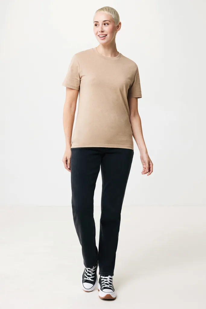 IQONIQ Manuel ungefärbtes T-Shirt aus recycelter Baumwolle, heather brown – Bild 6
