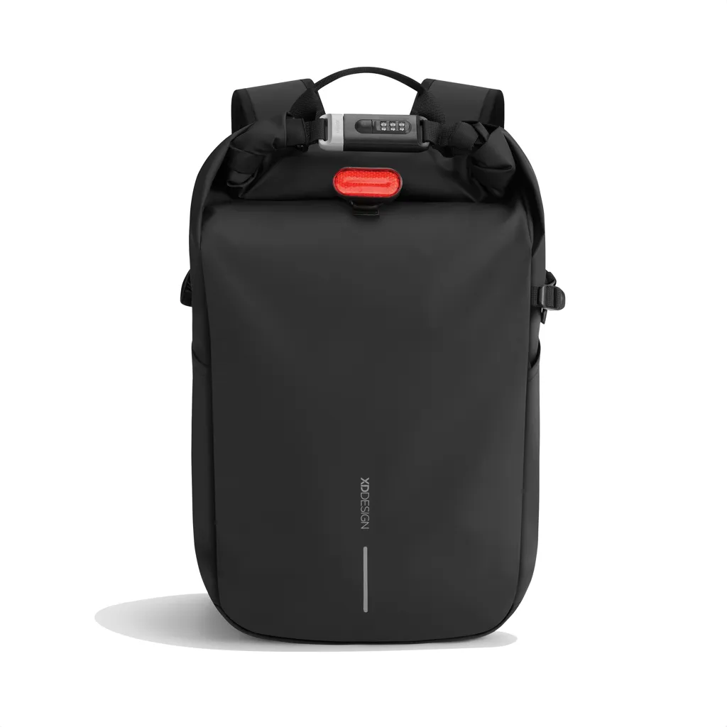 Urban wasserabweisender Anti-Diebstahl Rucksack, schwarz – Bild 10