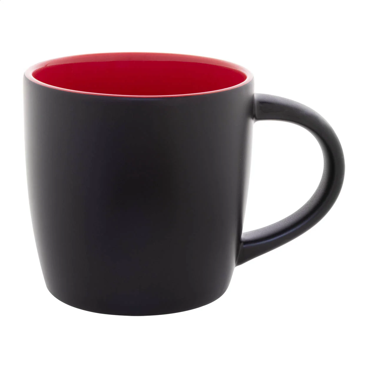 Tasse Sculptus, rot, schwarz – Bild 3