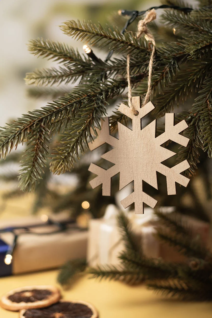 Weihnachtsbaum-Anhänger Rosvik, Stern, natur – Bild 2