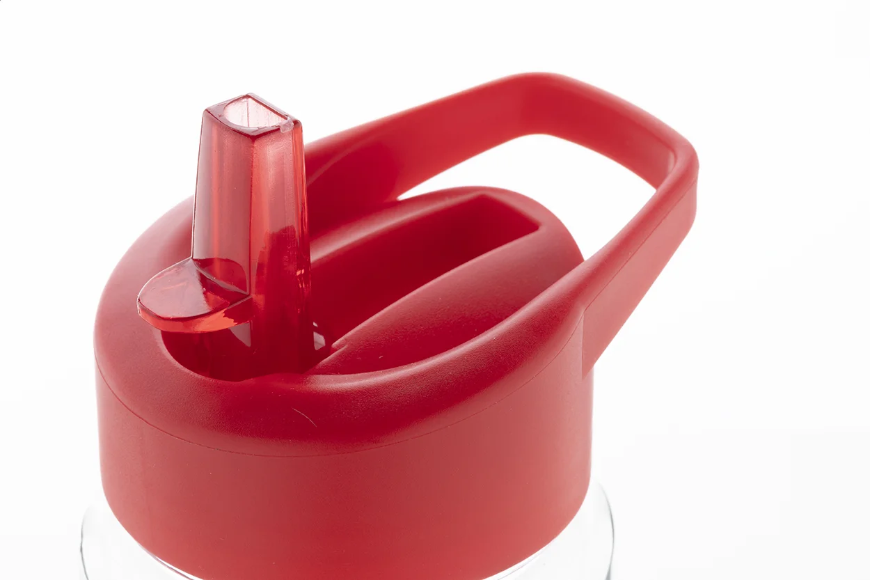 RPET Trinkflasche Fitty, rot – Bild 3
