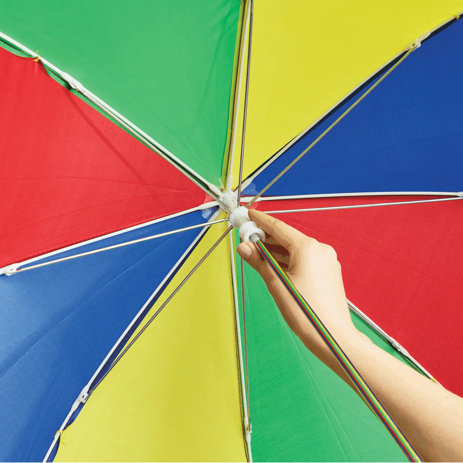 LOLLIPOP - Kinderschirm blau, gelb, grün, rot, blau, gelb – Bild 9