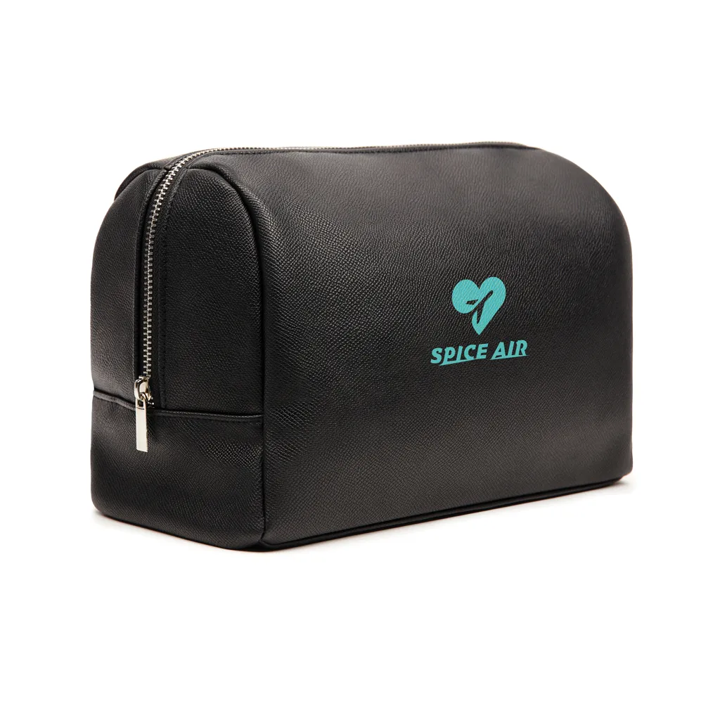 VINGA Bermond Kulturtasche aus RCS recyceltem PU, schwarz – Bild 8