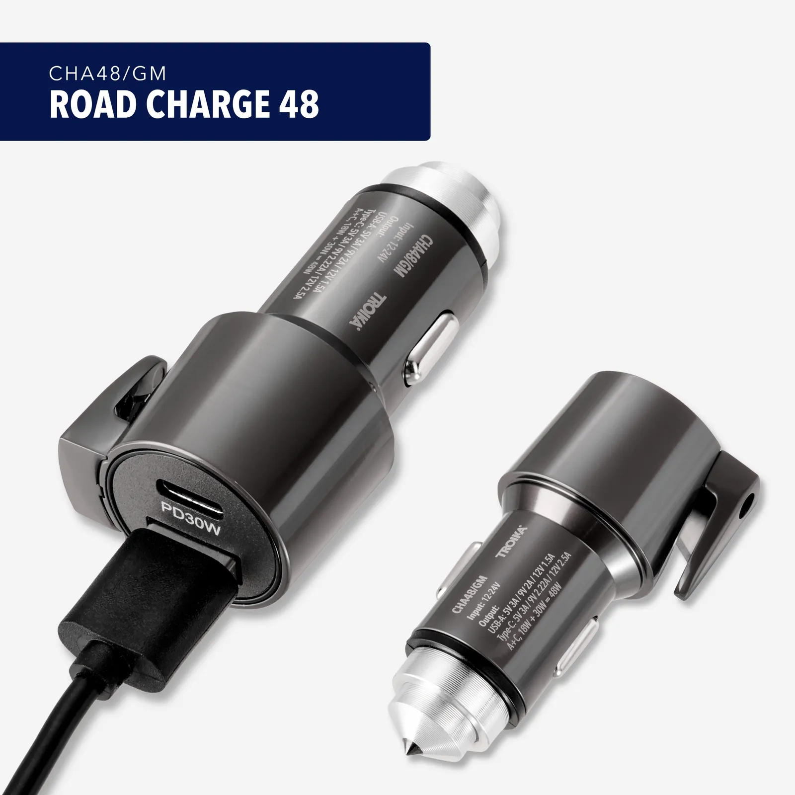 Autoladestecker ROAD CHARGE 48, gunmetal – Bild 6