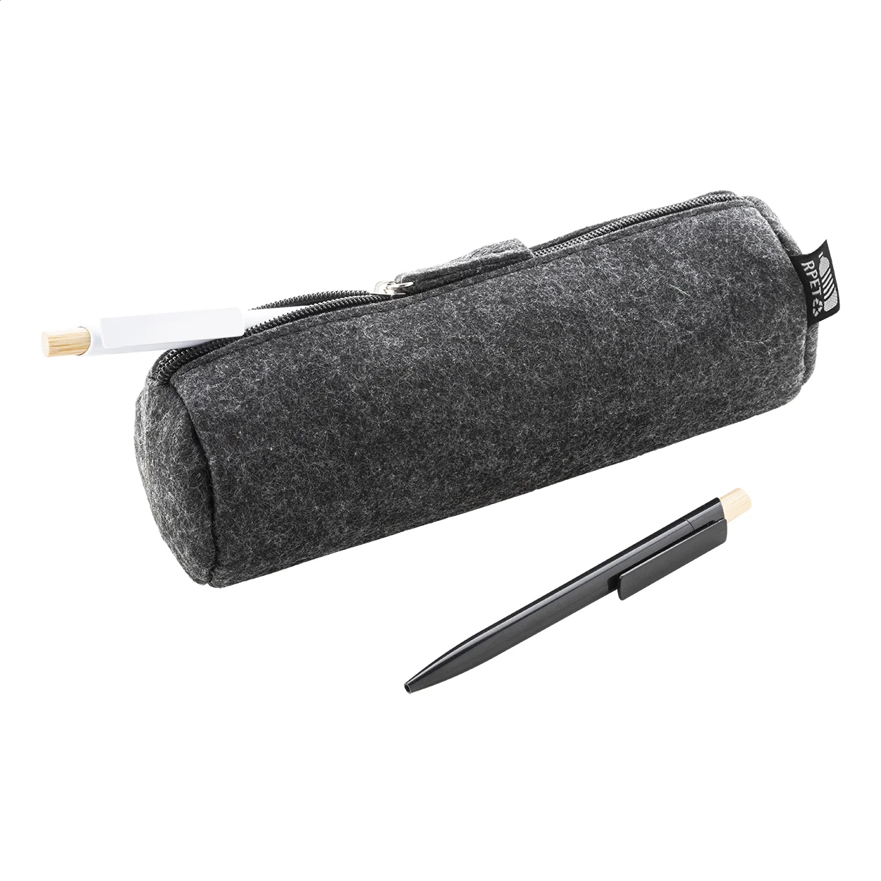 RPET Stiftemäppchen Refelt Draw, dunkelgrau – Bild 3