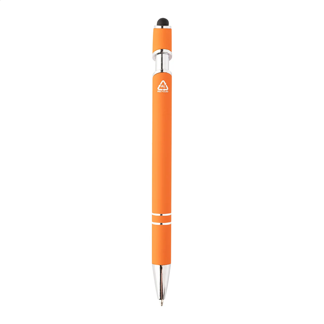 Touchpen-Kugelschreiber Tonnel Soft, orange – Bild 3