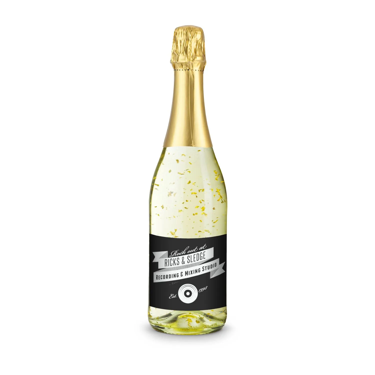 Golden Flakes - Flasche klar, 0,75 l, gold – Bild 2