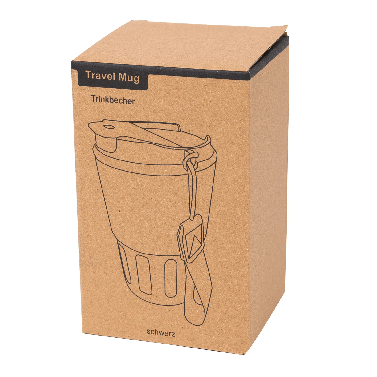 TRAVEL MUG - Vakuum-Trinkbecher, schwarz – Bild 10