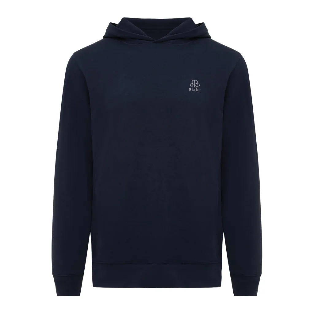 IQONIQ Yengo Hoodie mit Seitentaschen aus rec. Baumwolle, navy blau – Bild 3