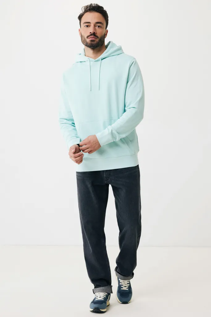 IQONIQ Rila Lightweight Hoodie aus recycelter Baumwolle, crushed mint – Bild 4