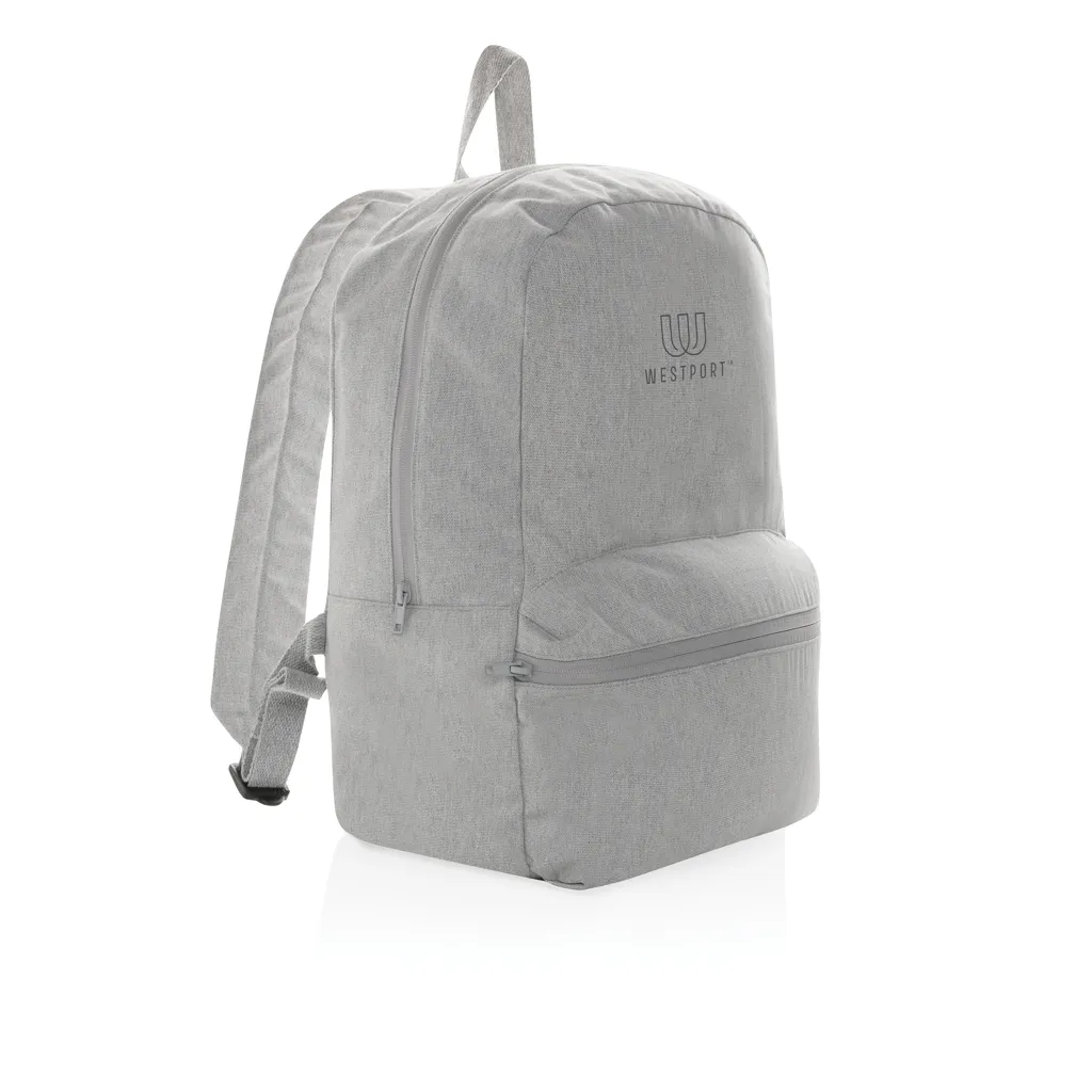 Impact Aware™ 285g/m² rCanvas-Rucksack, ungefärbt, grau – Bild 5