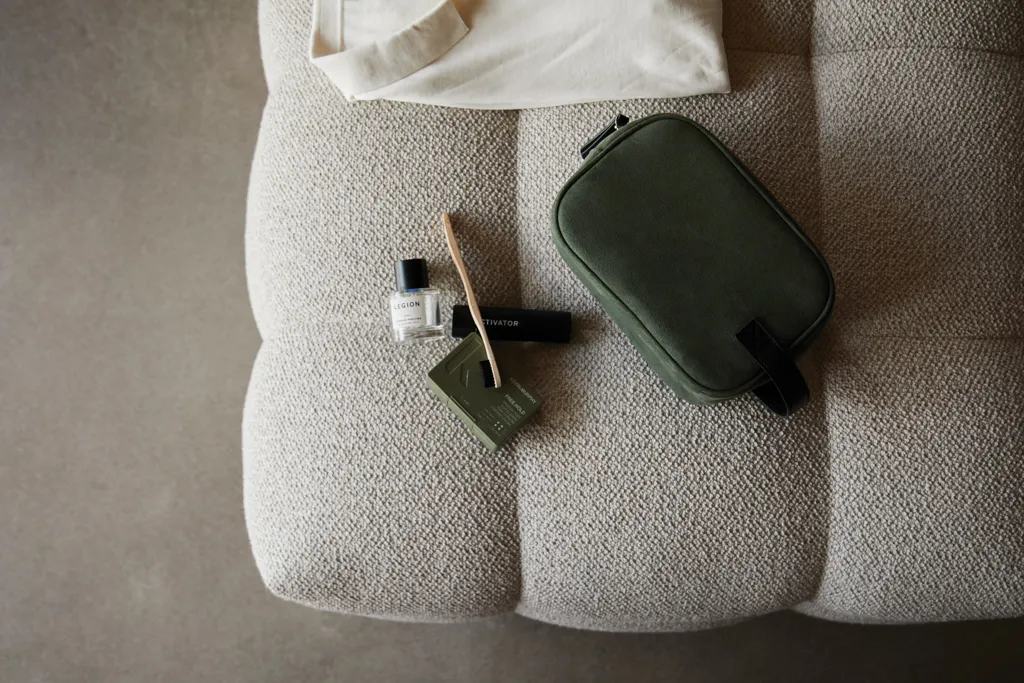 VINGA Marlow Kosmetiktasche aus RCS recyceltem Polyester, grün – Bild 6