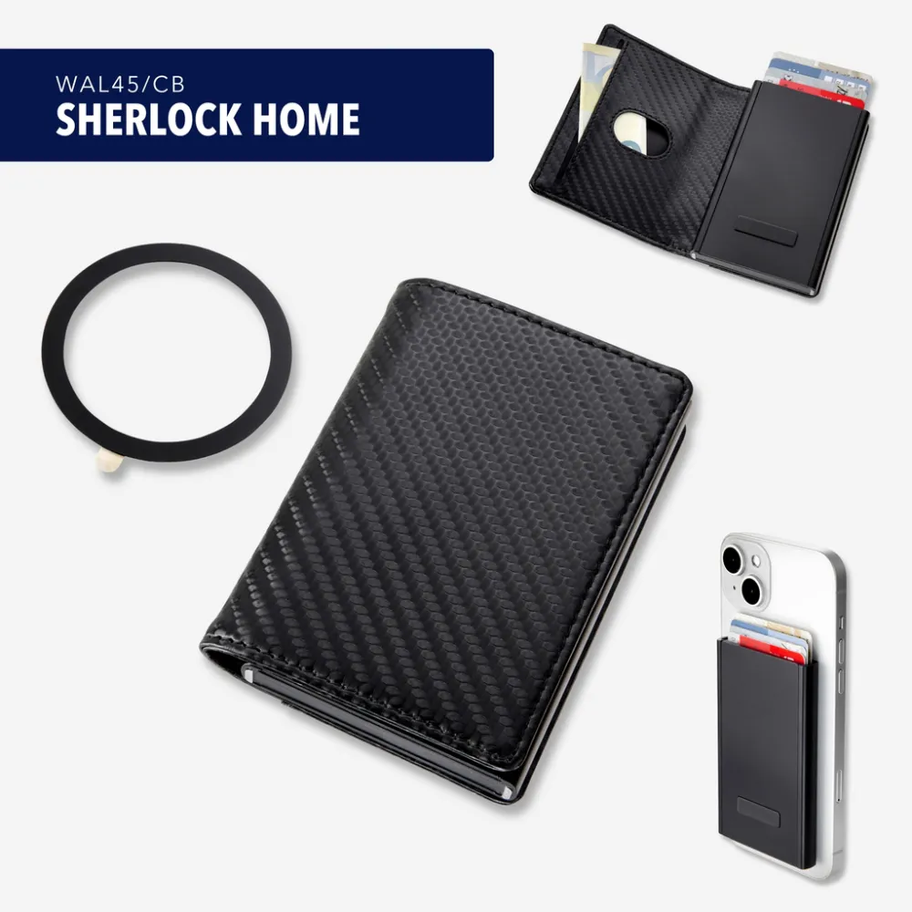 2-in-1 Wallet SHERLOCK HOME carbon optik, carbon optik – Bild 7