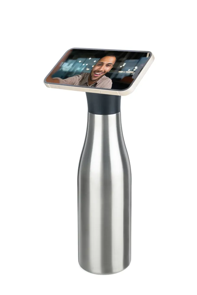 Thermoflasche STAND BY ME silberfarben, silberfarben – Bild 3