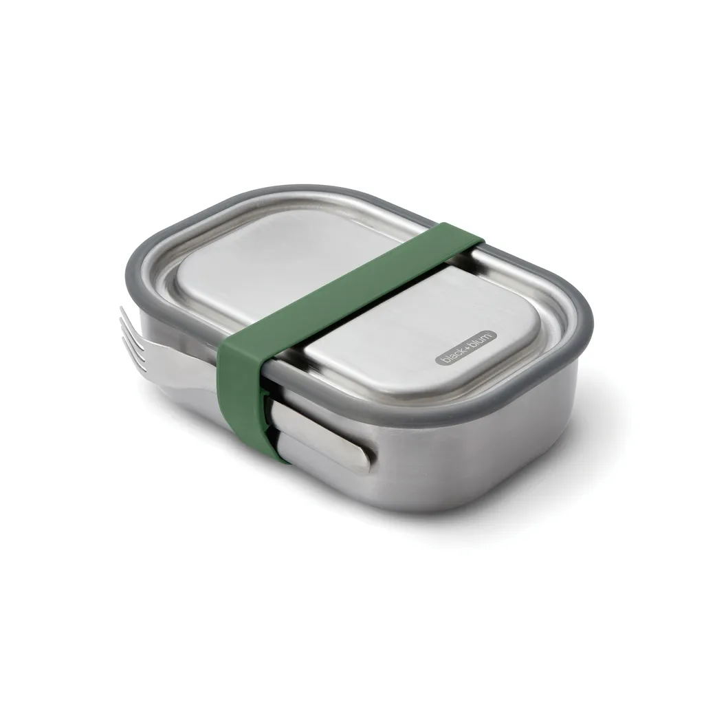 Black+Blum Stainless Steel Lunch Box groß, Olivgrün – Bild 2