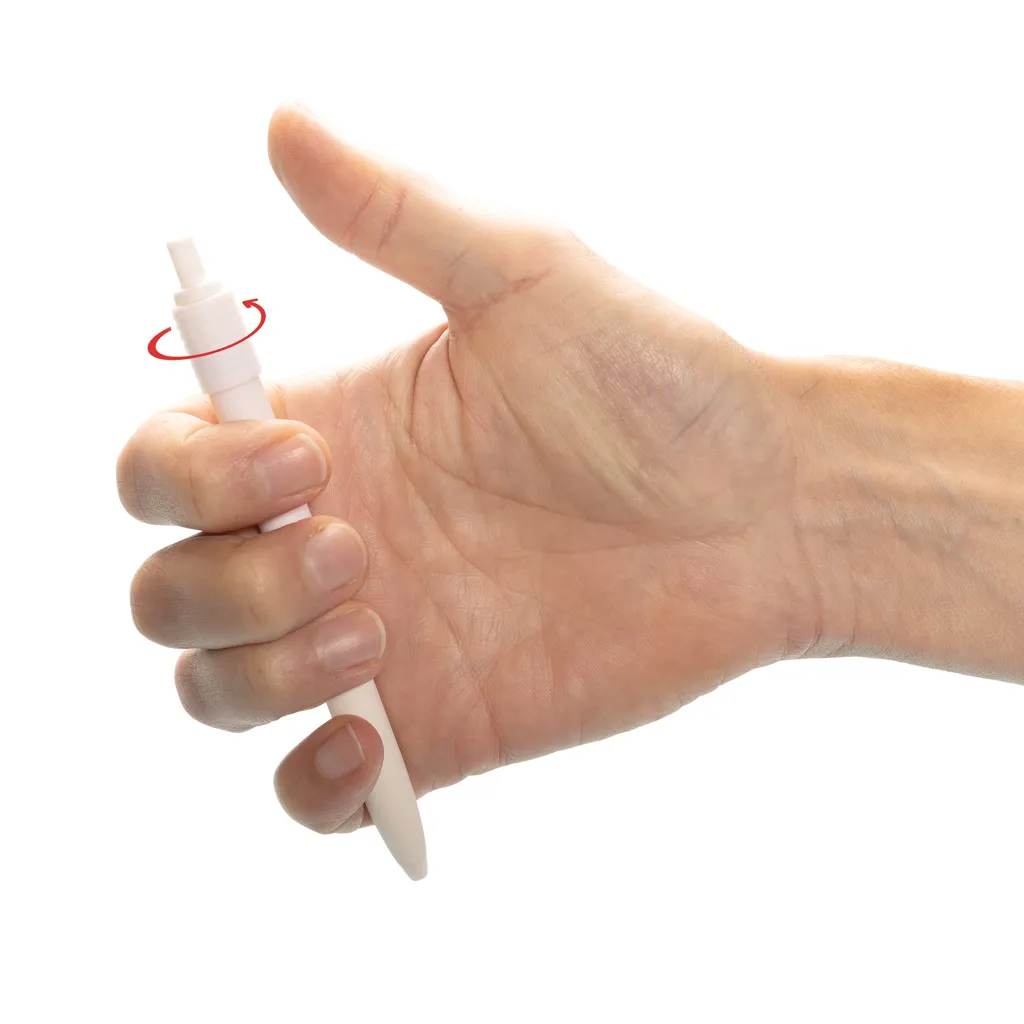 Quill-Anti-Stress-Stift aus GRS rec. rABS, weiß – Bild 3