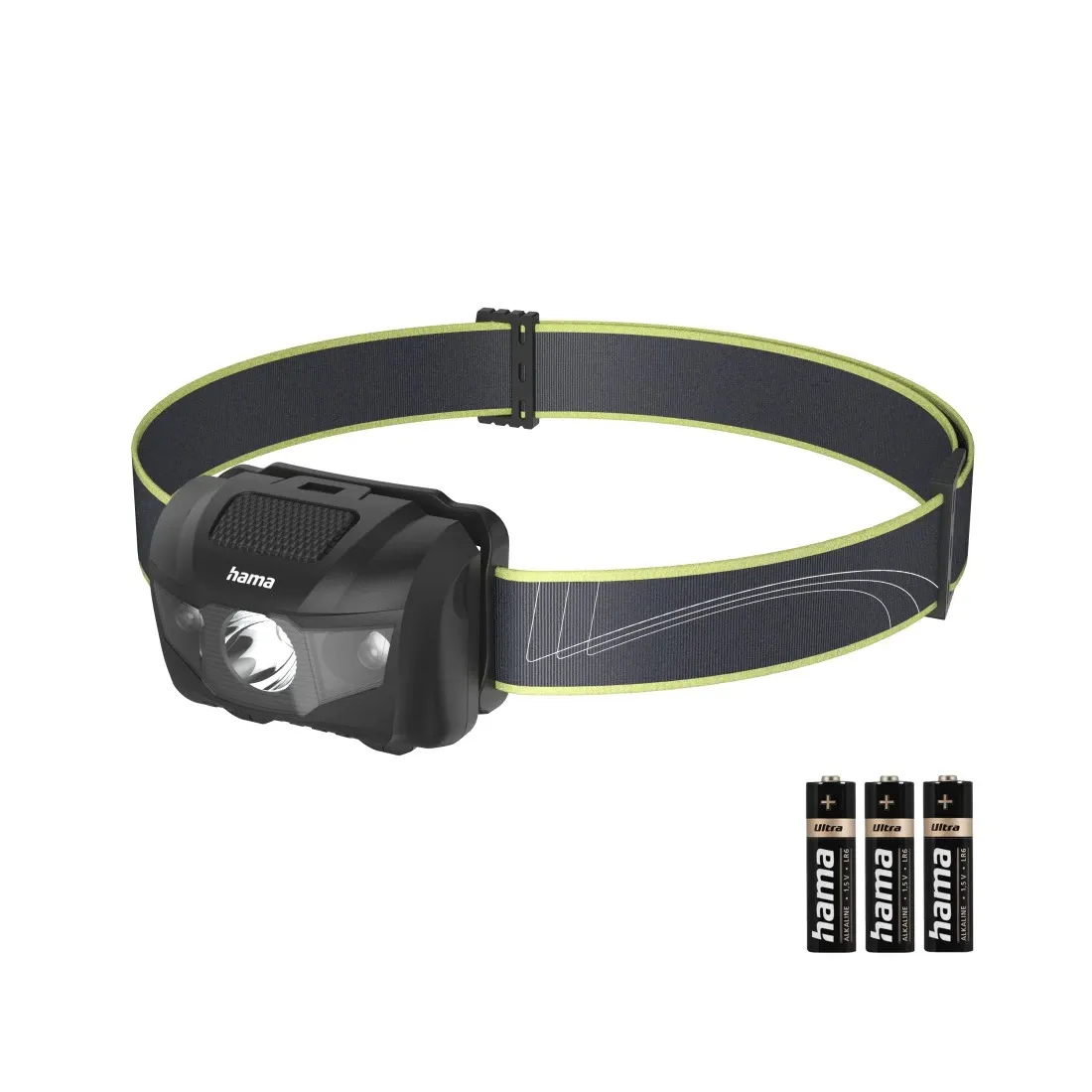 Hama "HL200" LED-Stirnlampe, Batterien, Schwarz – Bild 4