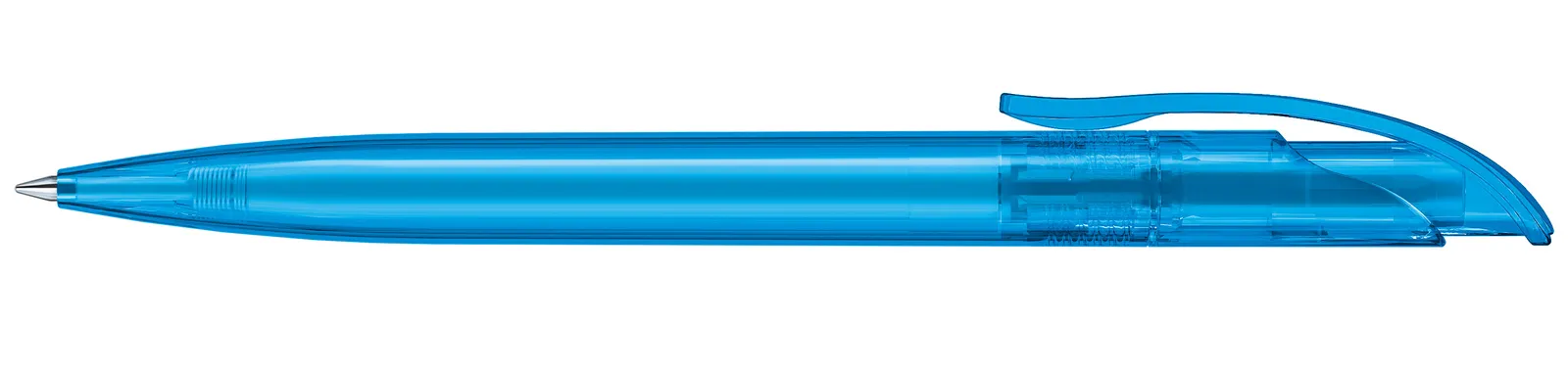 Challenger Clear Druckkugelschreiber, Cyan – Bild 4