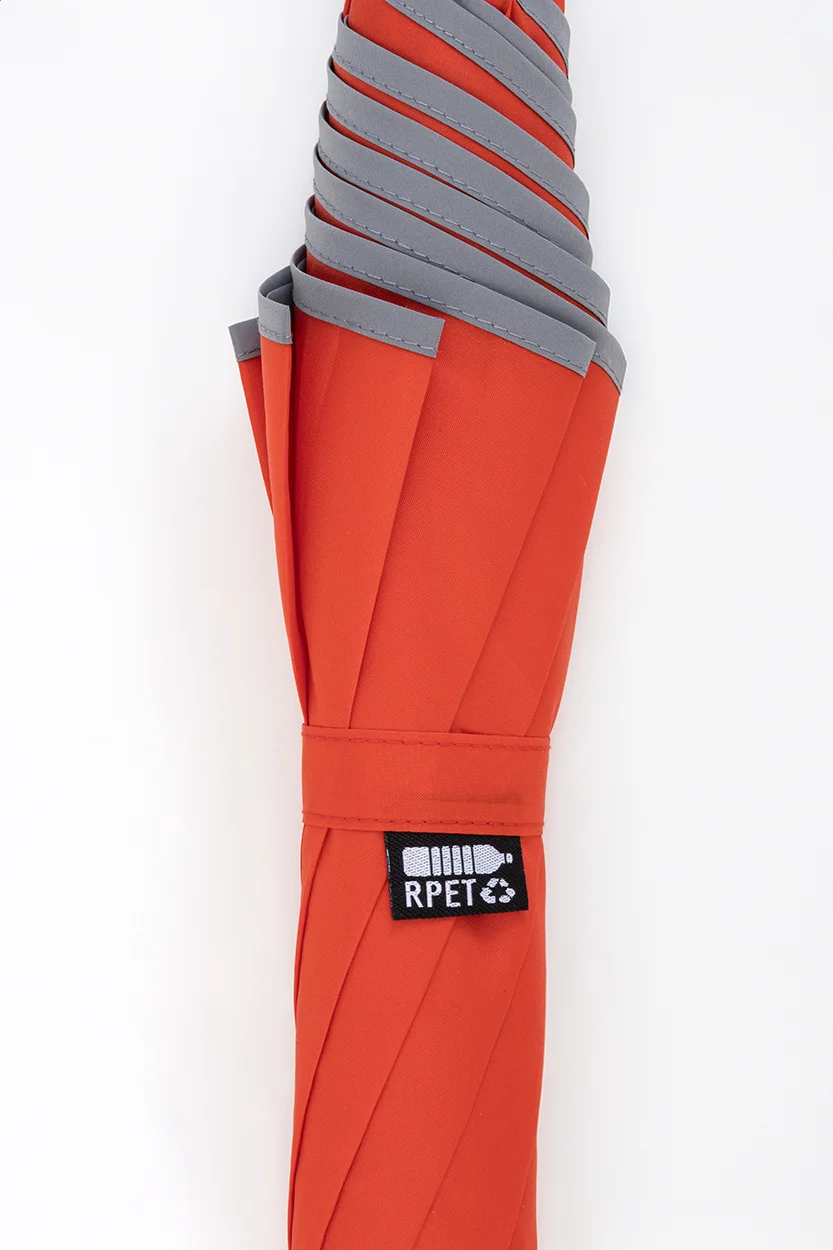 RPET-Regenschirm Thunder Max, rot – Bild 4