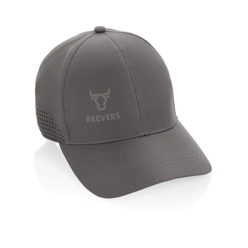 Impact AWARE™ rPET 6-Panel-Sportkappe, grau – Bild 4
