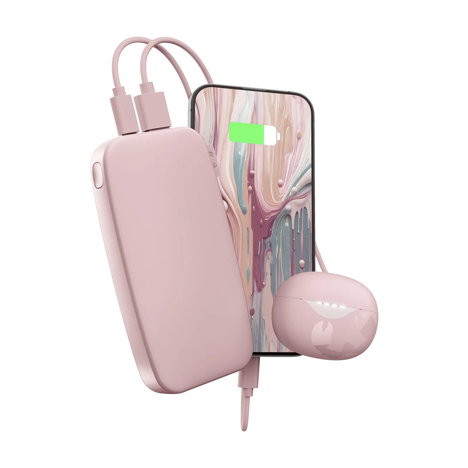 Fresh 'n Rebel Powerbank 12000 mAh USB-C, Pastellrosa – Bild 2