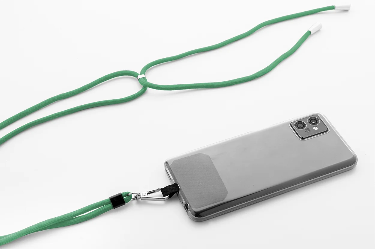 RPET-Handyhalter-Lanyard Corphon, grün – Bild 3