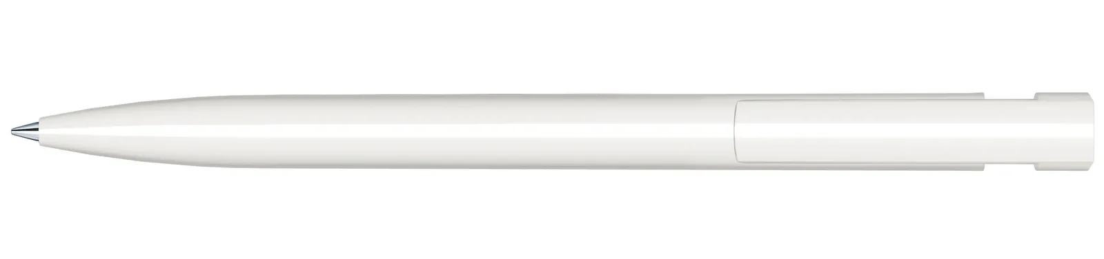 Liberty Polished Basic Druckkugelschreiber, Weiß - Rot 186 – Bild 3